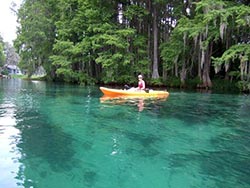 Kayaking on the Rainbow River